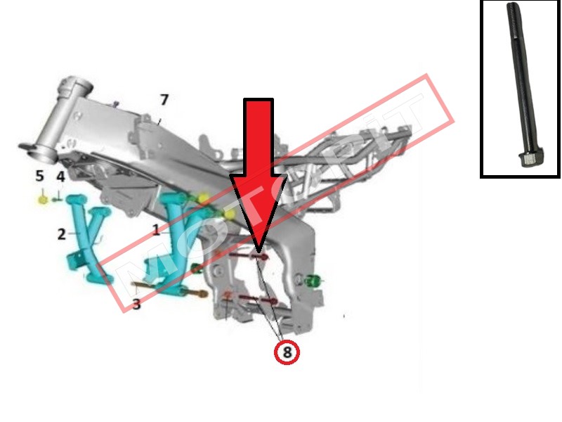 Motor Bağlama Civatası M10x1.25xL110 -ADET FİYATI 
